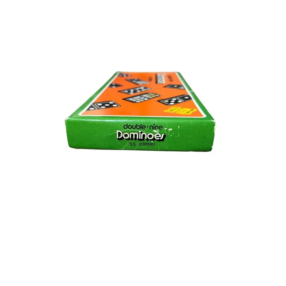 Vintage Double Nine Dominoes Set 55 Pieces Kmart Original Box Used